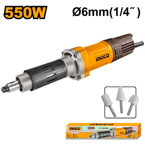 [PDG5501] INGCO MEULEUSE DROITE 6MM 550W + 3 ACCESSOIRES AU MAROC [PDG5501]