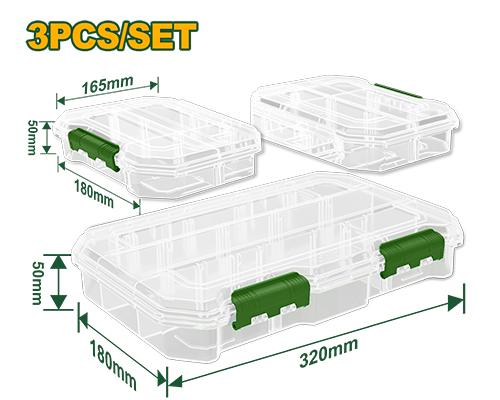 [JDTB8343] JADEVER SET DE 3 BOITES TRANSPARENTES JADEVER AU MAROC [JDTB8343]