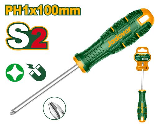 [JDSDB214] JADEVER TOURNEVIS PH1X100MM AU MAROC [JDSDB214]