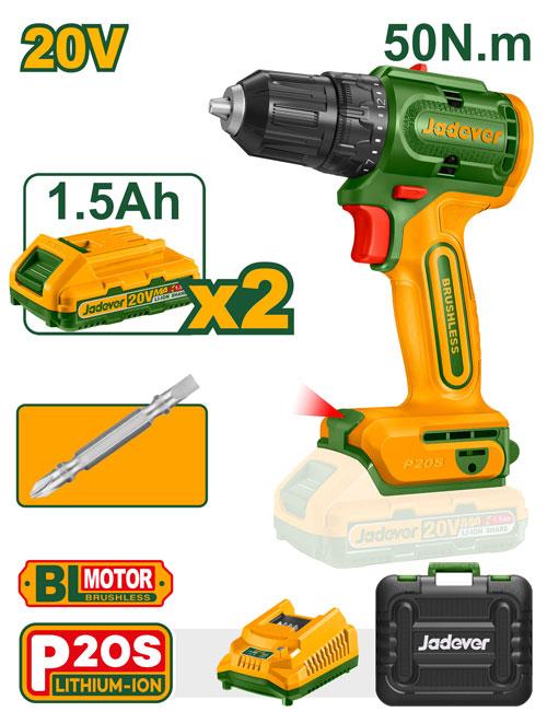 JADEVER VISSEUSE SANS CHARBON L-ION 20V 1,5AHJAD AU MAROC [JDCDP552]