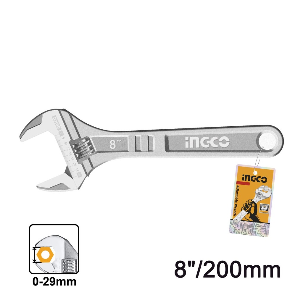 [HADW131082] INGCO CLE A MOLETTE 200MM AU MAROC [HADW131082]