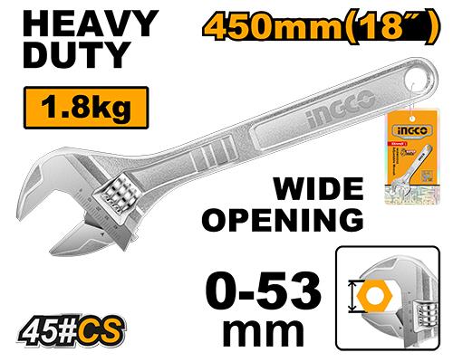 [HADW131182] INGCO CLE A MOLETTE 450MM AU MAROC [HADW131182]