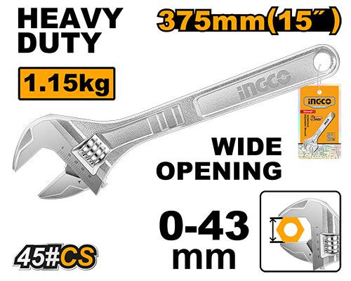 [HADW131152] INGCO CLE A MOLETTE 375MM AU MAROC [HADW131152]