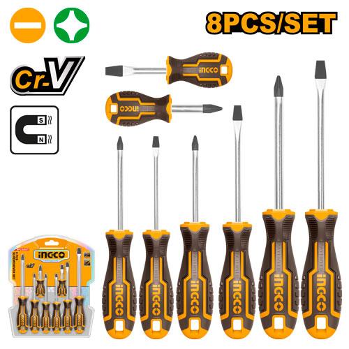[HKSD0828] INGCO SET DE 8 TOURNEVIS AU MAROC [HKSD0828]