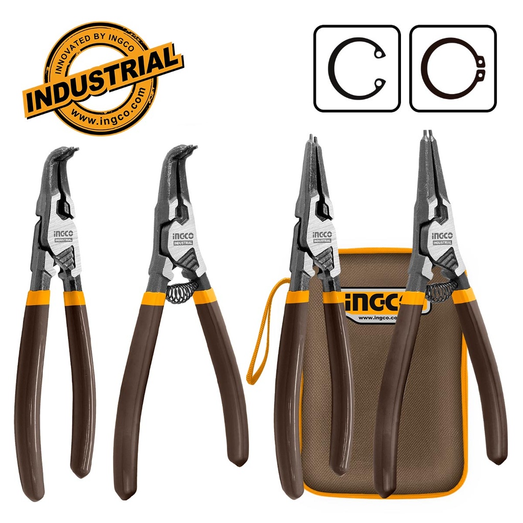 INGCO JEU DE 4 PINCES CIRCLIPS EN ACIER DE CARBONE AU MAROC [HCCPS26180]