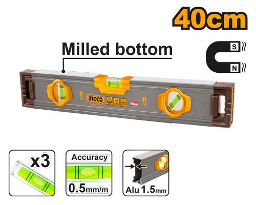 [HSL38040M] INGCO NIVEAU A BULLE MAGNETIQUE 40CM AU MAROC [HSL38040M]