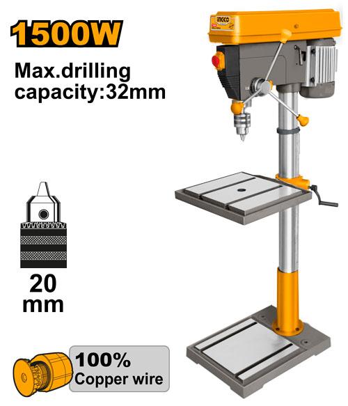 [DP3211005] INGCO PERCEUSE SUR COLONNE 1500W 20MM AU MAROC [DP3211005]