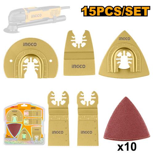 [AKTMT1502] INGCO SET DE LAMES POUR OUTILS MULTIFONCTIONS AU MAROC [AKTMT1502]