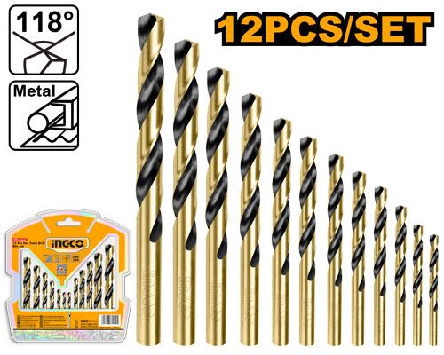INGCO SET DE 12 FORETS HSS AU MAROC [AKDB1125]