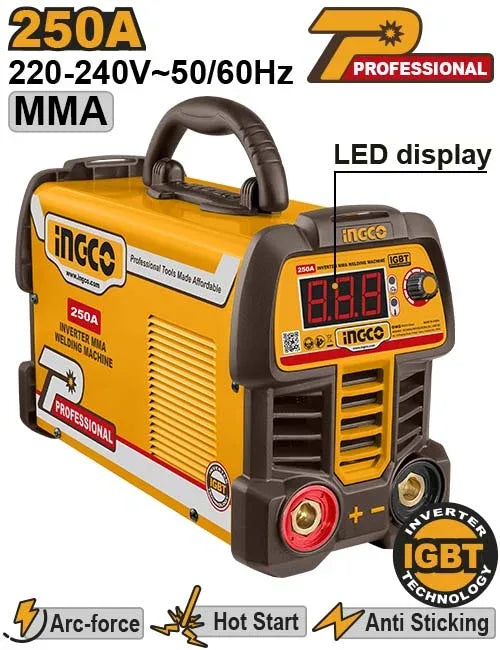 [ING-MMA25069] INGCO POSTE À SOUDER ONDULEUR MMA 250A SI AU MAROC [ING-MMA25069]