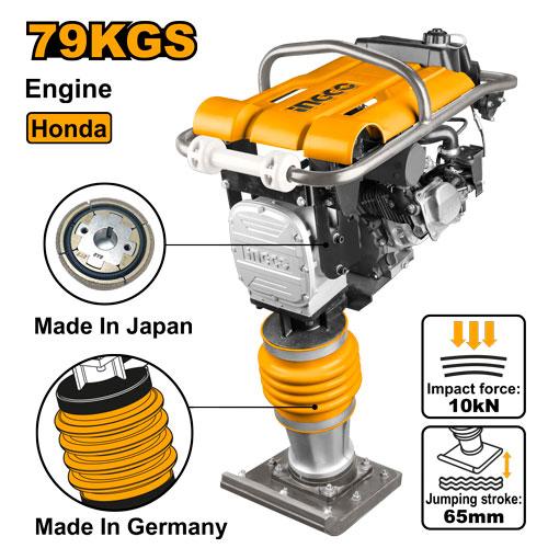 [GRT75-1] INGCO PILONNEUSE 79KGS 4,0KW MOTEUR HONDA GX160 AU MAROC [GRT75-1]