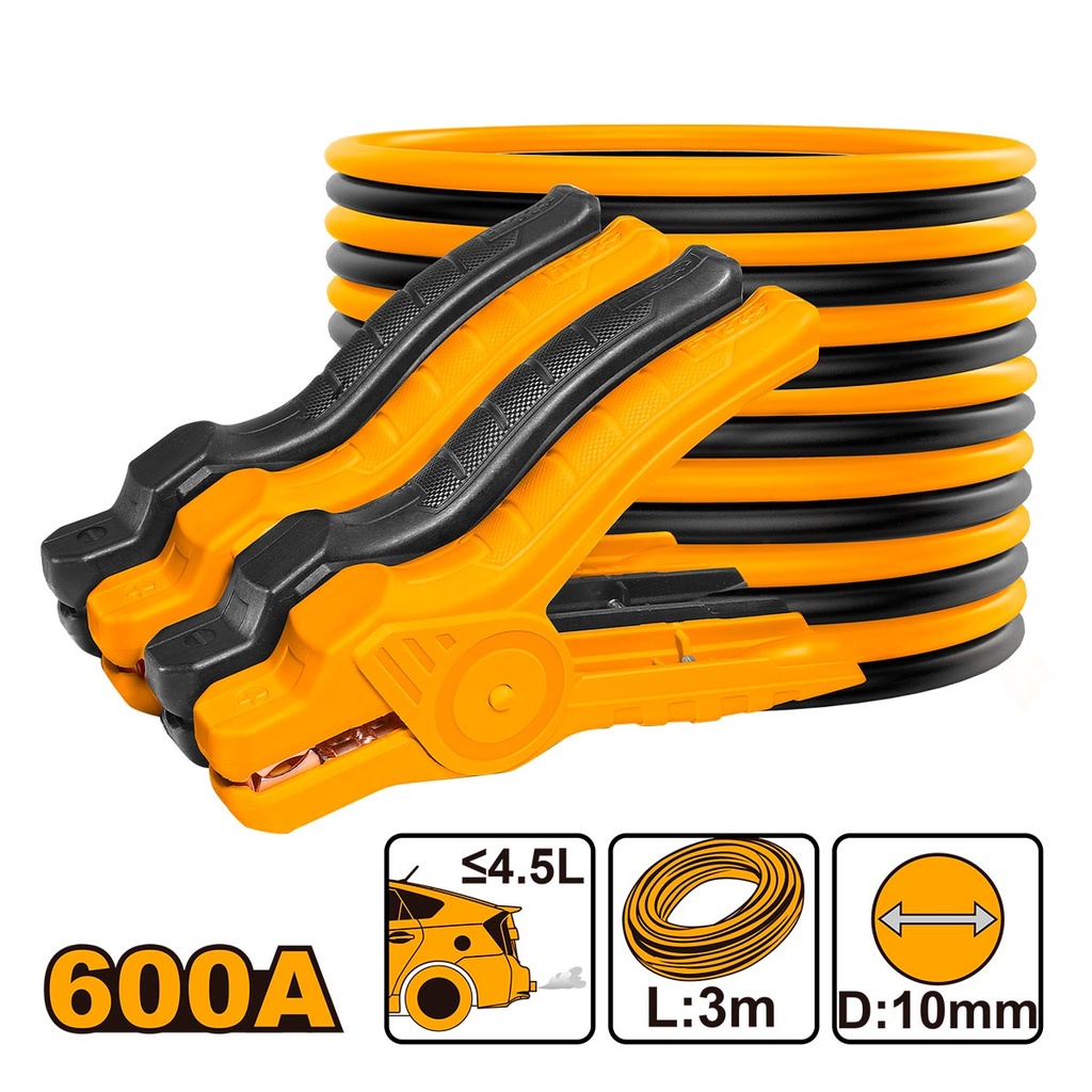INGCO CABLES DE DEMARRAGE 600A AU MAROC [HBTCP6008]