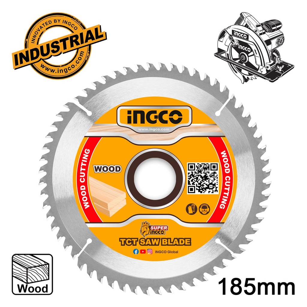 [TSB118513] INGCO DISQUE ALU 185MM 60 DENTS AU MAROC [TSB118513]