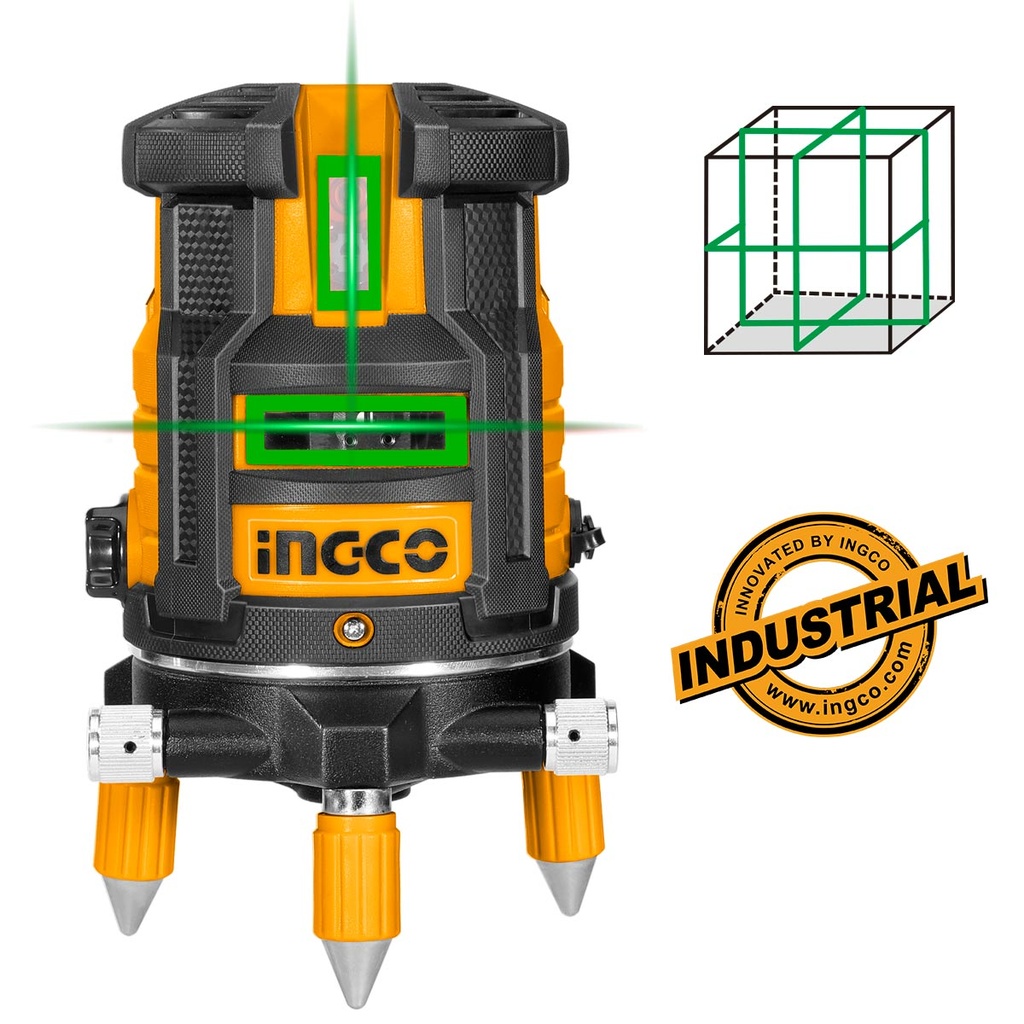 INGCO NIVEAU LASER 5 LIGNES VERT 30M AU MAROC [HLL305205]