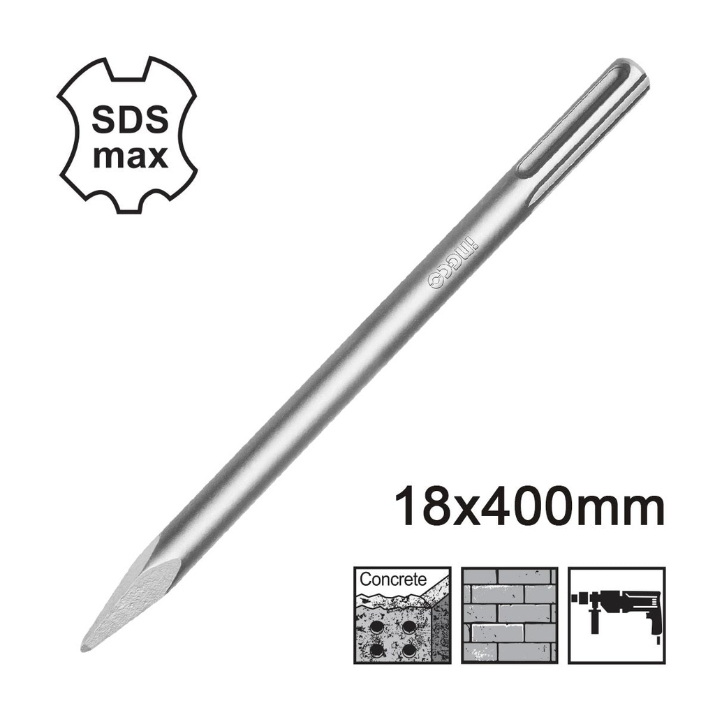 [DBC0214001] INGCO BURIN POINTU SDS MAX 400MM AU MAROC [DBC0214001]