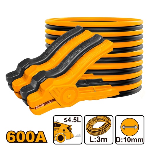 INGCO CABLES DE DEMARRAGE 600A AU MAROC [HBTCP6008]